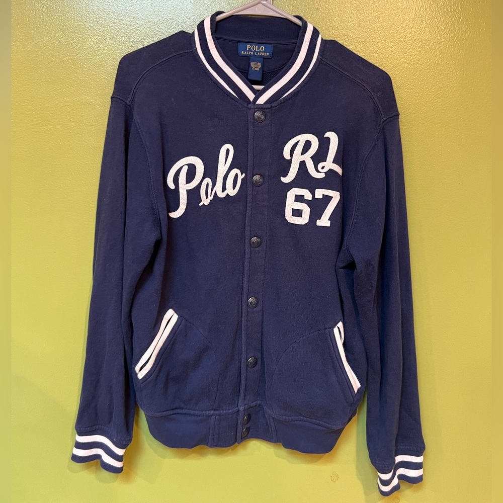 VINTAGE POLO RL VARSITY JACKET!